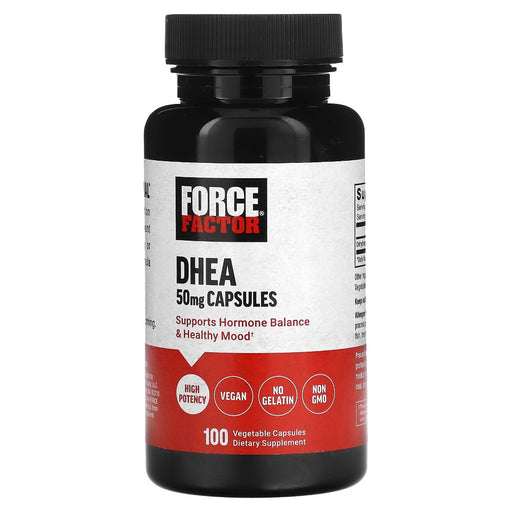 Force Factor Force Factor DHEA, 50 Mg, 100 Vegetable Capsules Single Vitamins White Smoke