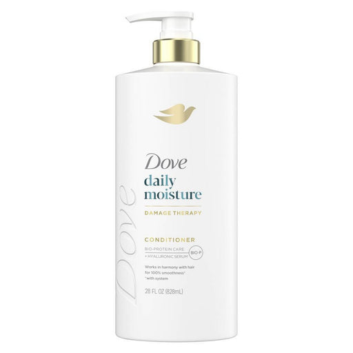 Dove Dove Er Daily Moisture For Dry Hair With Bio-Protein Care Technology And Hyaluronic Serum 28 Fl Oz Shampoo & Conditioner White Smoke
