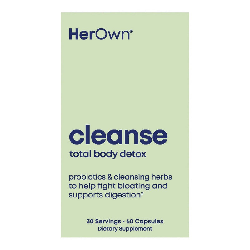 Her Own Her Own Cleanse - Gentle Detox & Gut Health - 60 Capsules Vitamins & Supplements Pale Goldenrod