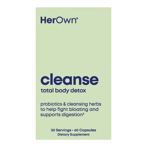 Her Own Her Own Cleanse - Gentle Detox & Gut Health - 60 Capsules Vitamins & Supplements Pale Goldenrod