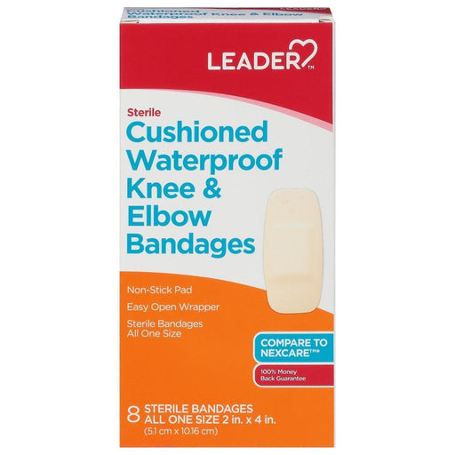 The Leader The Leader Sterile Cushioned Waterproof Knee & Elbow Bandages Health & Beauty Chocolate