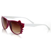 zeroUV Cute Kitty Colorful Polka Dot Bow Sunglasses 8799 Sunglasses White Smoke Pink White Red Bow,White Red Red Bow,Black White Red Bow,Black Pink Pink Bow,Black Red Red Bow,Black Yellow Yellow Bow,Black Blue Blue Bow,Black Purple Purple Bow