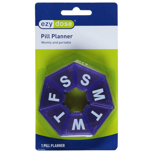 Ezy Dose Ezy Dose Weekly And Portable Pill Planner Vitamins & Supplements Midnight Blue