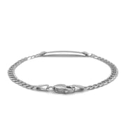 Bids.com 14k White Gold Curb Link Chain Polished Children's ID Bracelet Bracelets White Smoke 6 / White Gold