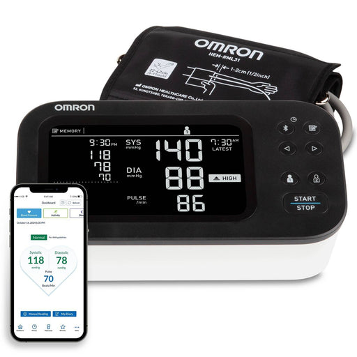 Omron Omron 10 Series Wireless Upper Arm Blood Pressure Monitor, Multi-User – Each Blood Pressure Monitors White Smoke