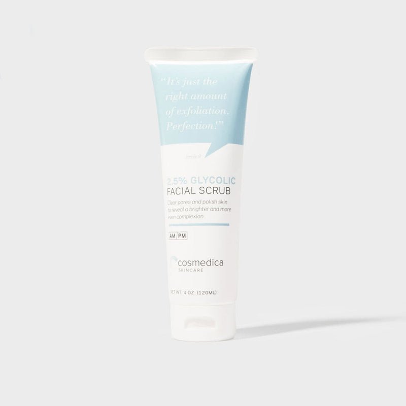 Cosmedica Skincare 2.5% Glycolic Facial Scrub Exfoliants Lavender