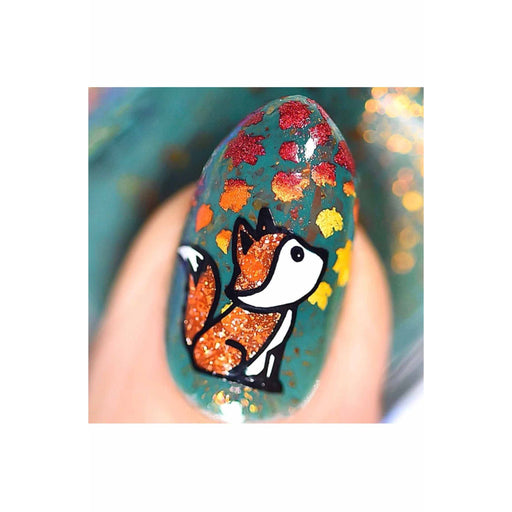 UberChic Beauty Lovely Leaves-04 Stamping Plate Dim Gray