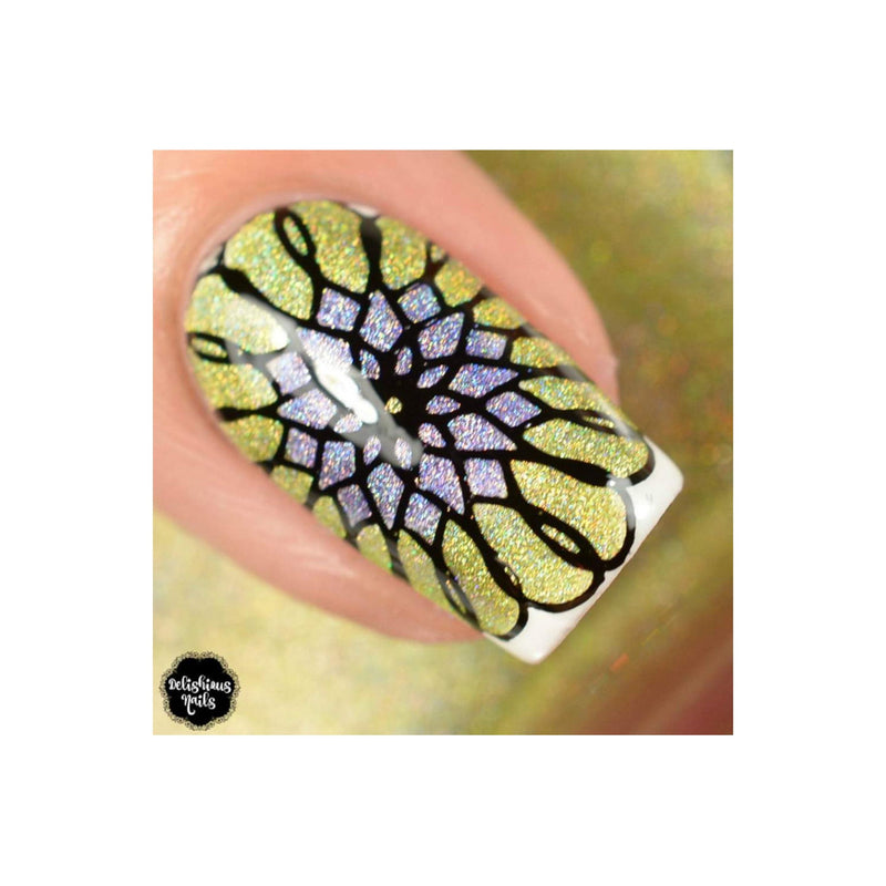 UberChic Beauty Collection 26 Stamping Plate Dark Khaki