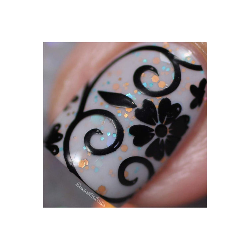 UberChic Beauty Collection 24 Stamping Plate Light Slate Gray