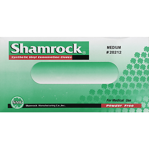 Shamrock Shamrock Vinyl Glove Pwd/F Md Gloves & Mittens Dark Sea Green