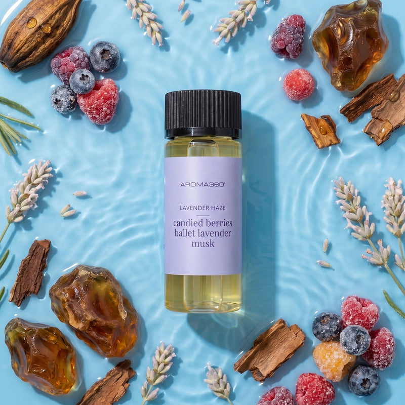 Aroma360 Lavender Haze Oil Sky Blue Pro-Pod™ / 30mL,Regular / 50mL,Regular / 120mL,Regular / 200mL,Regular / 500mL