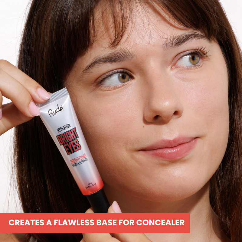Rude Cosmetics Bright Eyes Brightening Under Eye Primer Eye Primer Black Under Eye Primer