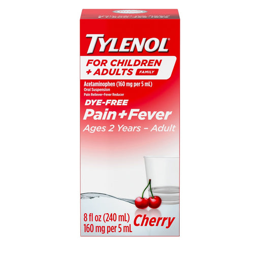 Tylenol Tylenol Child & Adult Oral Suspension Pain & Fever - Cherry, 8 Fl Oz Health & Beauty Lavender
