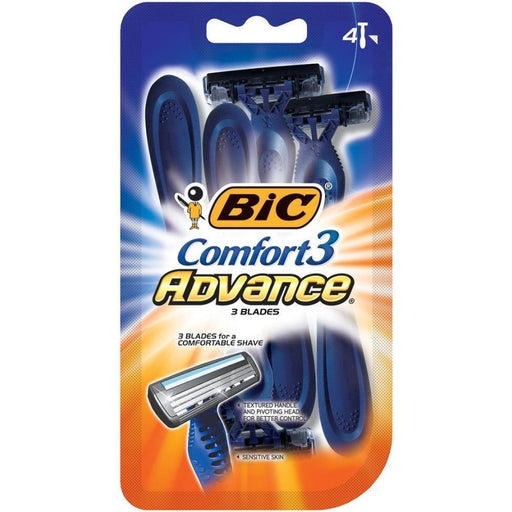 BiC BiC Comfort 3 Advance Disposable Razors Shaving & Grooming White Smoke