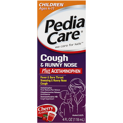Pedia Care Pedia Care Cough & Runny Nose, Plus, Luden's Cherry Taste 4 Oz Personal Care Lavender