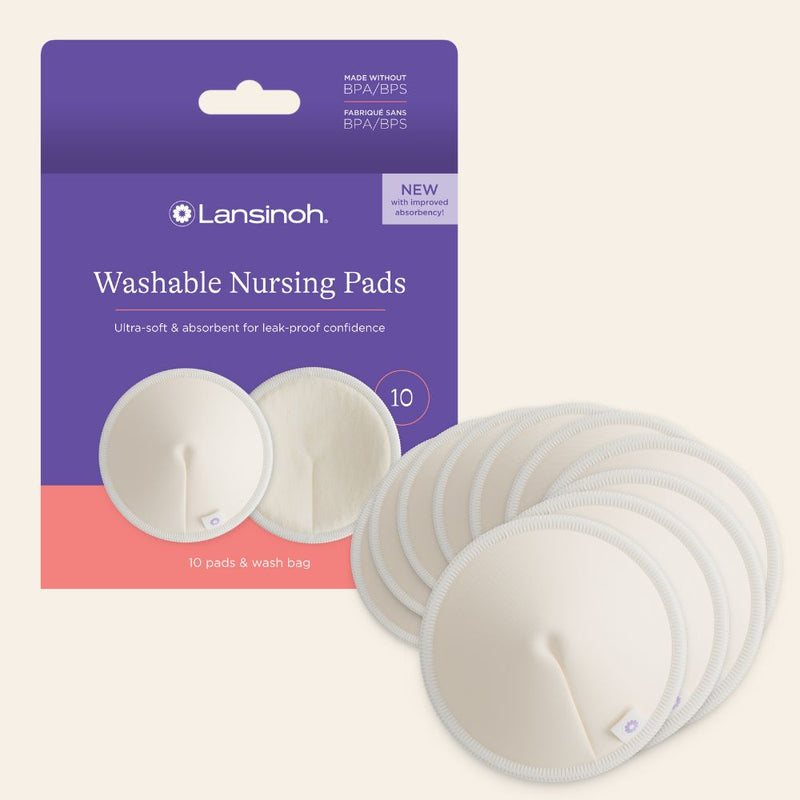 Lansinoh Lansinoh® Washable Nursing Pads – Eco-Friendly & Ultra-Soft Nursing & Feeding Misty Rose
