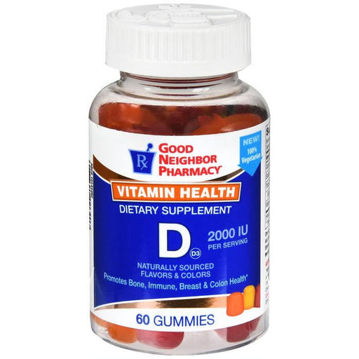 Silver Rod Pharmacy Silver Rod Pharmacy GNP Vitamin D3 2000 IU Gummies 60ct Vitamins & Supplements Lavender
