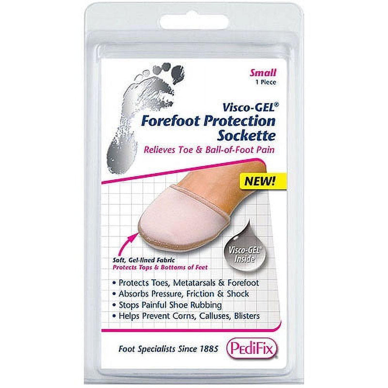 PediFix PediFix Visco-GEL Forefoot Protection Sockette Small Foot Care White Smoke