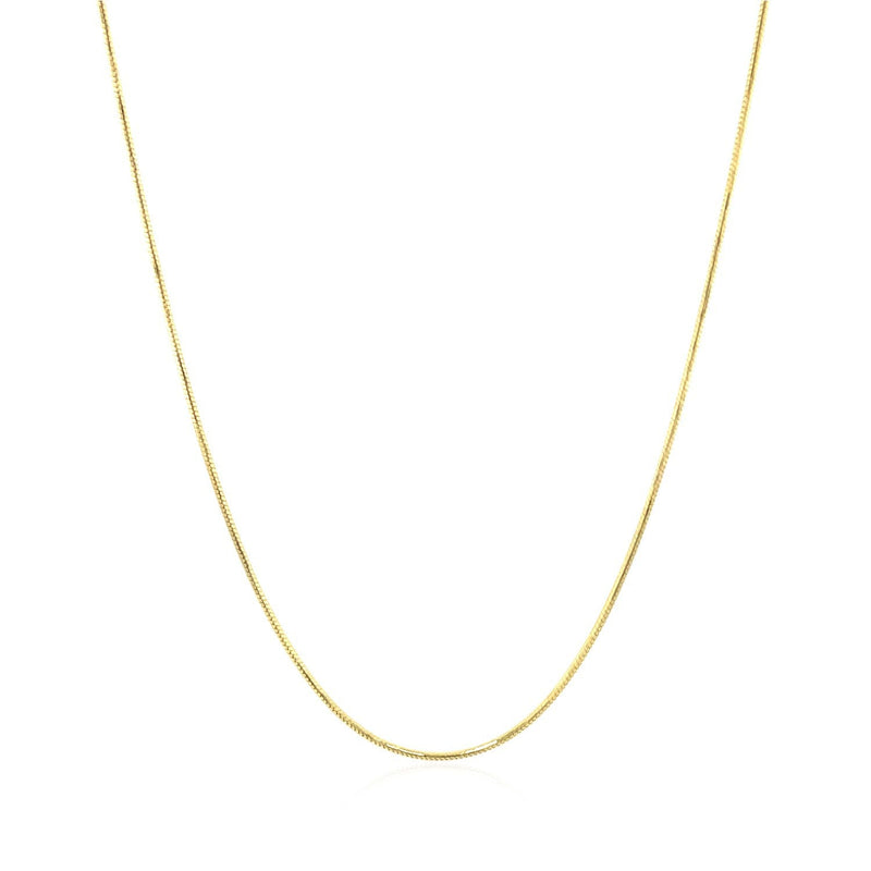 Bids.com 14k Yellow Gold Round Snake Chain 0.7mm Necklaces White Smoke 16 / Yellow Gold,18 / Yellow Gold,20 / Yellow Gold,One / Yellow Gold
