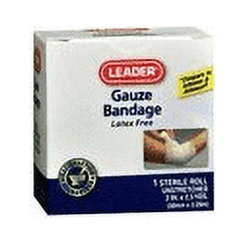 Leader Leader Gauze 2" X 2 Yds First Aid Light Gray