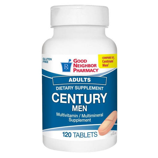 Silver Rod Pharmacy Silver Rod Pharmacy GNP Century Adult Men Multivitamin 120 Tablets Vitamins & Supplements White Smoke