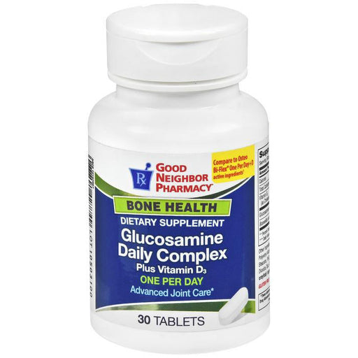 Silver Rod Pharmacy Silver Rod Pharmacy GNP Glucosamine Daily Complex Plus Vitamin D 1000mg 30 Tablets Vitamins & Supplements Lavender