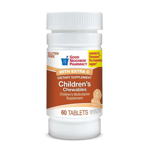 Silver Rod Pharmacy Silver Rod Pharmacy GNP Children S Chewables Multivitamins With Extra Vitamin C 60 Tablets Vitamins & Supplements Lavender
