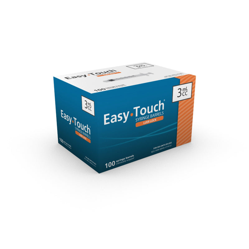 Easy Touch Easy Touch LuerLock Uni-Slip ShealthLock Barrel 100ct Luer Lock Barrel (TB) 3 mL 802030 Health Care White Smoke
