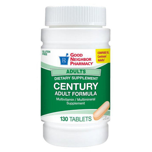 Good Neighbor Pharmacy Good Neighbor Pharmacy Century Adult Multivitamin 130 Tablets GNP Vitamins & Supplements White Smoke