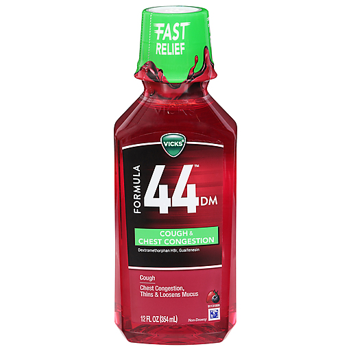 Vicks Vicks Formula 44 Cough & Chest Congestion, Non-Drowsy, Berry Flavor Personal Care White Smoke