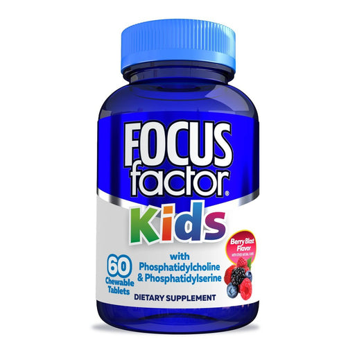 Focus Factor Focus Factor For Kids Berry Blast - 60 Chewable Wafers Vitamins & Supplements White Smoke