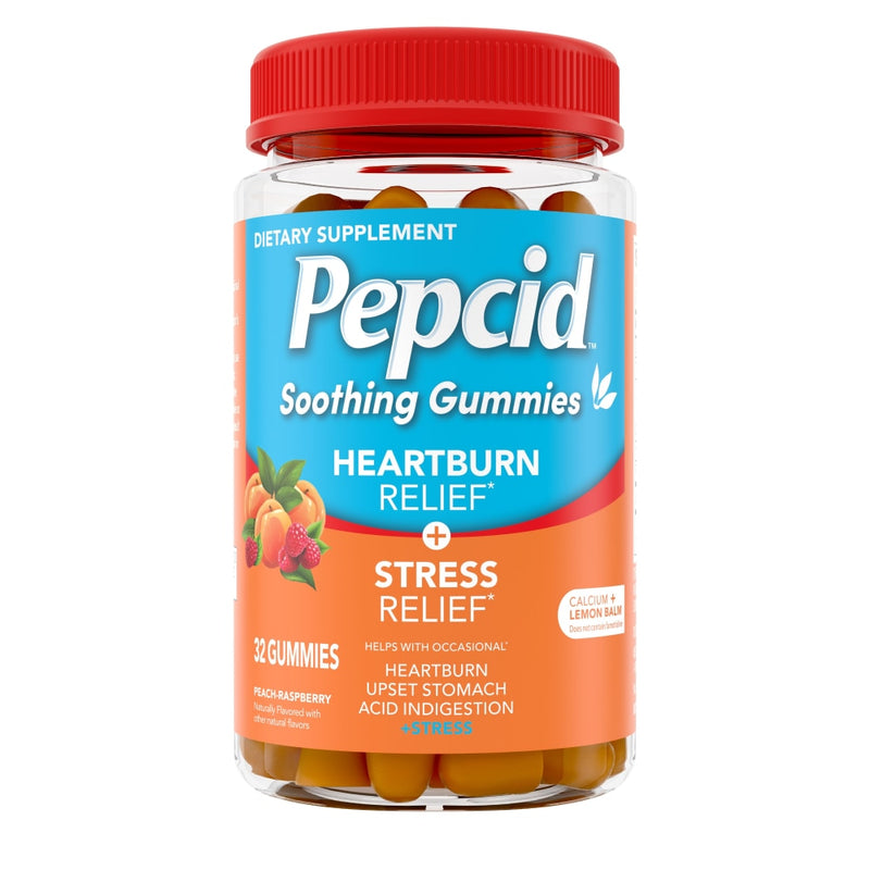 Pepcid Pepcid Soothing Gummies Heartburn Relief + Stress Relief Health & Beauty Firebrick