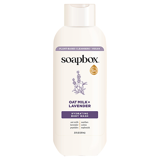 Soapbox Soapbox Soap Box Body Wash, Oat Milk And Lavender, 20 Oz Body Wash White Smoke