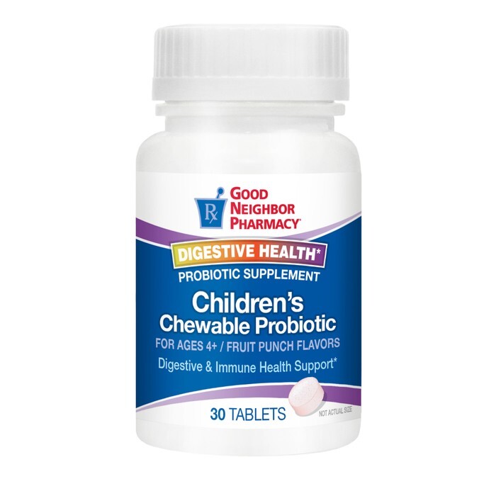 0 Good Neighbor Pharmacy Children's Chewable Probiotic Fruit Punch Tablets 30ct Punches & Awls White Smoke