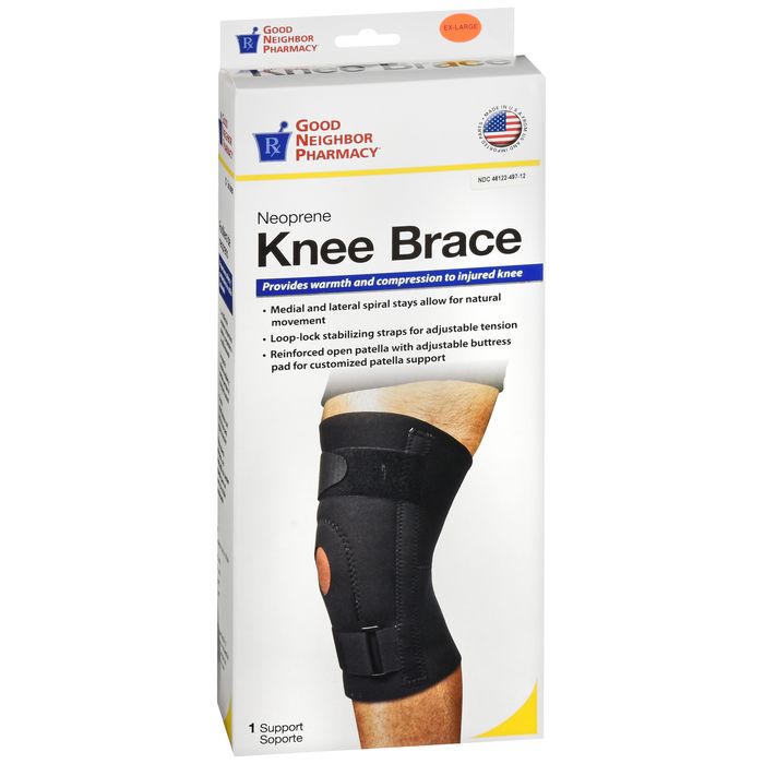 Good Neighbor Pharmacy Good Neighbor Pharmacy Neoprene Knee Brace Black Extra Large 1ct Health & Beauty Lavender
