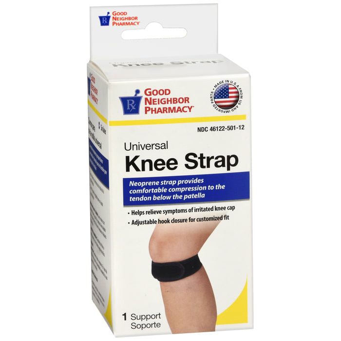 Good Neighbor Pharmacy Good Neighbor Pharmacy GNP Knee Patella Strap Neoprene Black Universal Medical Lavender