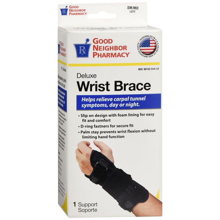 Good Neighbor Pharmacy Good Neighbor Pharmacy GNP Wrist Brace Deluxe Stabilizer Left Black S/M Camera Stabilizers & Supports Lavender
