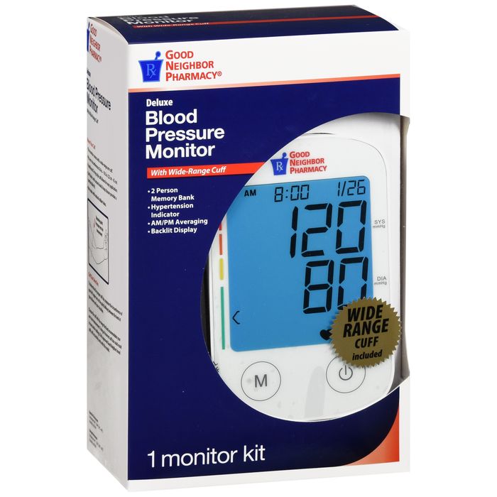 0 Blood Pressure Monitor Arm Deluxe By Good Neighbor Pharmacy Medical Equipment White Smoke