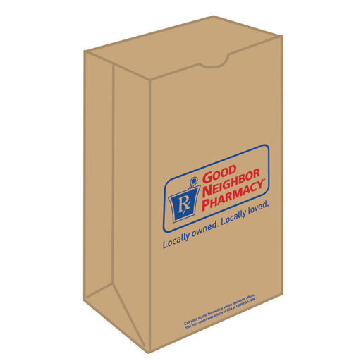 0 Good Neighbor Pharmacy Bag Brown Recycle 6lb 1000 Golf Bags Dark Khaki