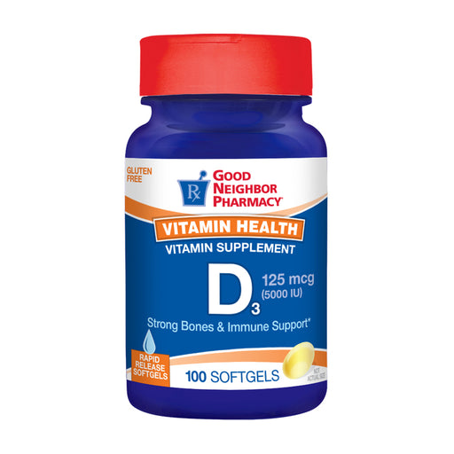 0 Good Neighbor Pharmacy Vitamin D3 5000IU Softgels 100ct Horse Vitamins & Supplements White Smoke