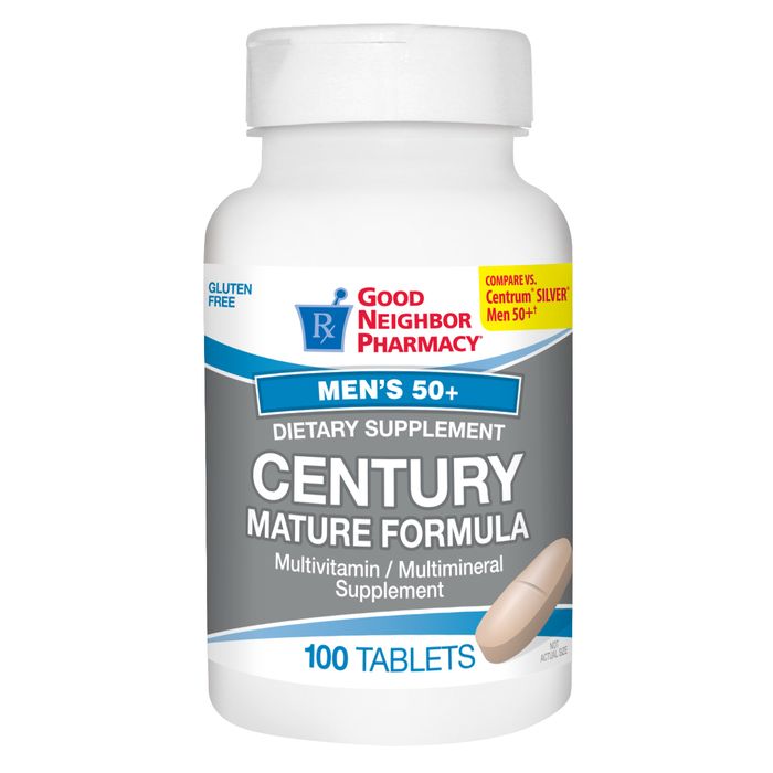 0 Good Neighbor Pharmacy Century Mature Men 50+ Tablets 100ct Mature White Smoke