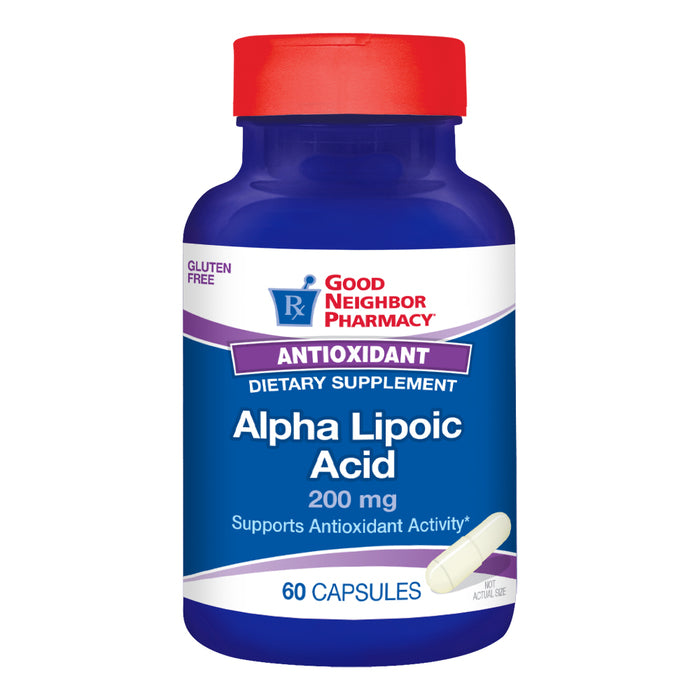 0 Good Neighbor Pharmacy Alpha Lipoic Acid 200mg Capsules 60ct Acid Neutralizers White Smoke