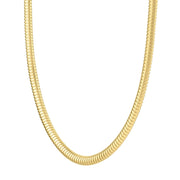 Bids.com 14k Yellow Gold Tubogas Necklace (5.00 mm) Necklaces White Smoke 17 / Yellow Gold