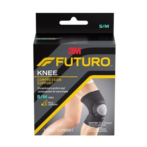 Futuro FUTURO Breathable Compression Knee Sleeve for Arthritis and Sprains, Size S/M Supports & Braces Black