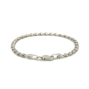 Bids.com 2.9mm 14k White Gold Heart Anklet Accessories White Smoke 10 / White Gold