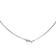 Bids.com 14k White Gold Classic Omega Style Chain (2 mm) Necklaces White Smoke 16 / White Gold,18 / White Gold