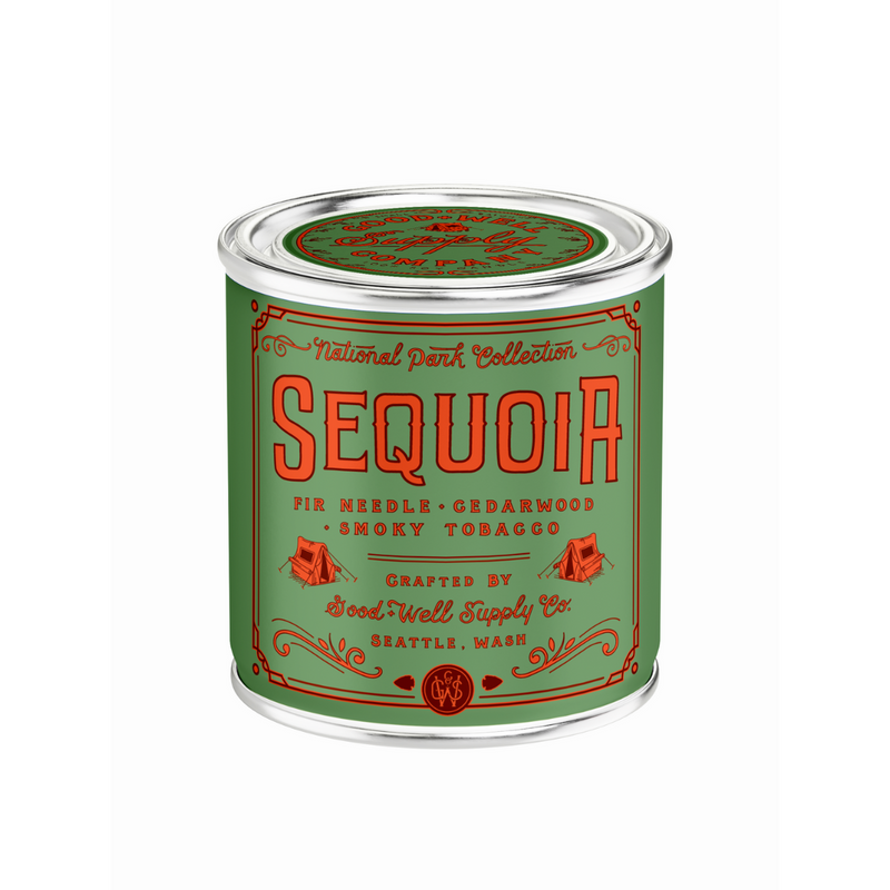 Good & Well Supply Co Sequoia National Park Candle Candles White Smoke Half Pint / 8oz / Cotton Wick,Pint / 14oz / Cotton Wick