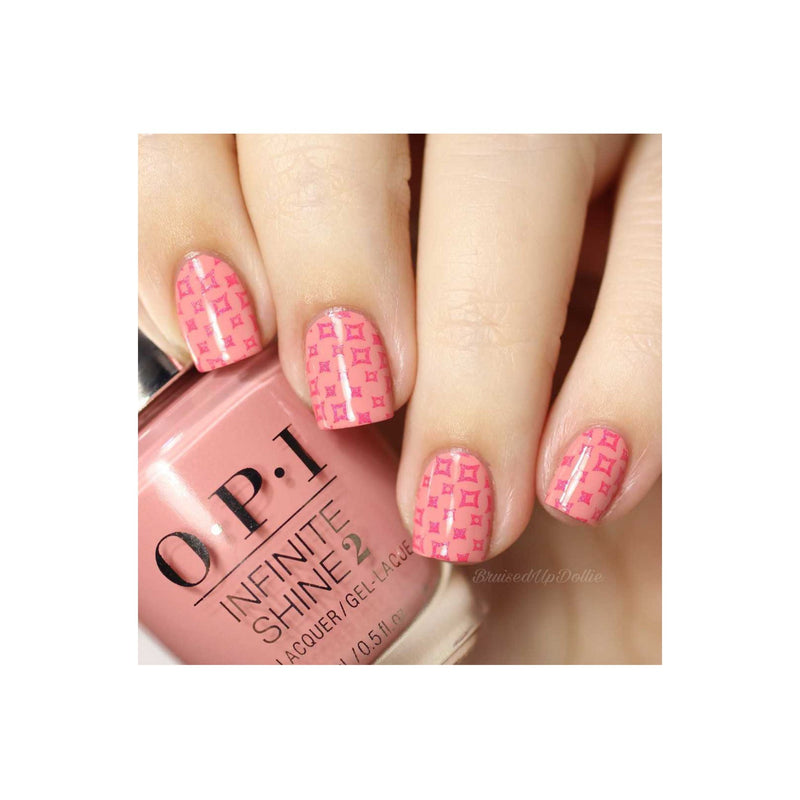 UberChic Beauty Collection 17 Stamping Plate Dark Salmon