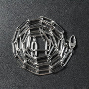 Bids.com 14k White Gold Bold Paperclip Chain (4.2 mm) Necklaces Dark Slate Gray 18 / White Gold