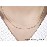 Bids.com 14k Yellow Gold Octagonal Box Chain 1.0mm Necklaces Gray 16 / Yellow Gold,18 / Yellow Gold,20 / Yellow Gold,24 / Yellow Gold